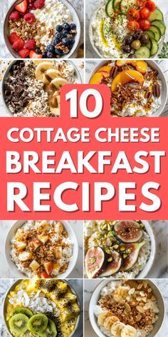 These cottage cheese breakfast recipes are the perfect healthy start! Packed with protein, lower in carbs, and super easy to prepare. This collection includes sweet and savory ideas, and options with fruit, veggies, nut butters, and more. Click to get the recipes and save this Pin for cottage cheese breakfast inspiration! Best Way To Eat Cottage Cheese, Healthy Breakfast Cottage Cheese, Cottage Cheese Recipes Healthy Breakfast, Breakfast Ideas With Cottage Cheese, Breakfast Cottage Cheese Recipes, Cottage Cheese Bowl Breakfast Ideas, Cottage Cheese Breakfast Ideas, Sweet Cottage Cheese Recipes, Cottage Cheese And Mustard