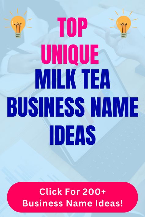 Looking for unique Milk Tea business name ideas? Check out our list of top unique, funny, cute and catchy Milk Tea business names in our blog post! Milk Tea Name Ideas, Tea Shop Names Ideas, Milk Tea Business, Cafe Names Ideas, Tea Names, Store Names Ideas, Ideas Name, Tea Business, Name Idea