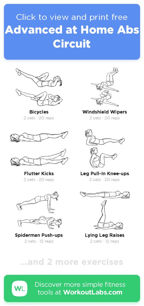 Advanced at Home Abs Circuit – click to view and print this illustrated exercise plan created with #WorkoutLabsFit Hiit Abs Workout Ab Circuit, Ab Circuit At Home, Abs Circuit Workout Gym, Circuit Workout Gym, Workout Circuit At Home, Ab Circuit Workout, Best Workout Machine, Workout Circuit, Hiit Abs