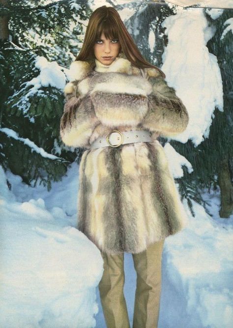 Style Jane Birkin, Jane Birkin Style, Serge Gainsbourg, Snow Bunnies, Jane Birkin, Vintage Fur, French Chic, Fur Fashion, Style Icon