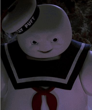 Best. Villains. Ever. | Community Post: 30 Reasons "Ghostbusters" Is The Greatest Movie Ever Ghostbusters Gif, Marshmallow Man Ghostbusters, Ghostbusters 1984, Ghostbusters Movie, Stay Puft, The Real Ghostbusters, Ghost Busters, Sci Fi Movies, King Kong