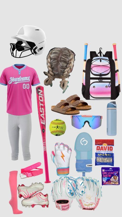 softball outfit Softball Bag, Softball Bags, Sport Fits, Softball Uniforms, Softball Outfits, Softball Season, Softball Stuff, Soft Ball, Baseball Gear