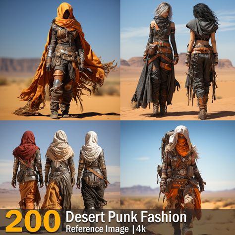 Desert Punk, Desert Clothing, Wedding Ring Images, Wasteland Weekend, Post Apo, Game Designer, Painting Reference, Fashion Reference, Desert Storm