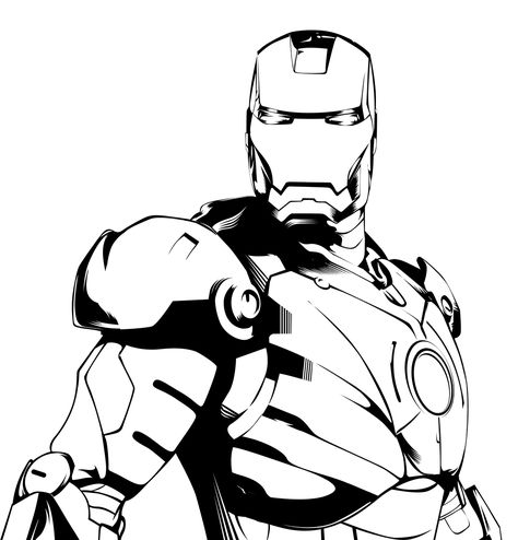 Ironman Black And White, Iron Man Svg Free, Iron Man Line Art, Iron Man Silhouette, Iron Man Black And White, Iron Man Name, Man Black And White, Iron Man Drawing, Marvel Art Drawings