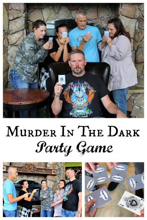 Murder in the Dark party game. This fun party game is perfect for groups. Have fun solving the mystery at your next party! #funpartygame #games #murderinthedarkgame Fun Games For Adults, Mystery Party Game, Dark Party, Mystery Dinner, Mystery Games, Mystery Party, The Game Is Over, Adult Party Games, Fun Party Games