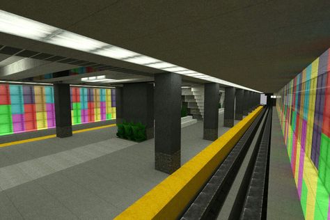 Minecraft Subway Station, Minecraft Subway, Minecraft Train, Minecraft Reference, Minecraft Underwater, Minecraft Modern City, Modern Minecraft Houses, Minecraft City Buildings, Rumah Minecraft Sederhana