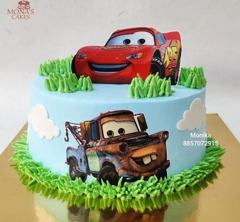 Car Theme Cake, Car Cakes For Boys, Cars Cake Design, Pirate Ship Cakes, Queen Cake, Cars Theme Cake, Car Cake Toppers, Dibujos Toy Story, Cake Boy