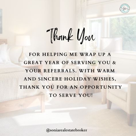 Thank you for helping me wrap up a great year of serving you & your referrals. With warm and sincere Holiday wishes, thank you for the opportunity to serve you! 💗 #soniarealestatebroker #realestate #realestateagent #realestatebroker #realtorlife #remaxchampions #remaxchampionsontario #remax #remaxhustle #hustleon #workhard #goals Good Year, Real Estate Broker, Holiday Wishes, Real Estate Marketing, Real Estate Agent, Help Me, Real Estate, Thank You, Marketing