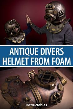 Dive Helmet, Divers Helmet, Foam Cosplay, Foam Props, Foam Carving, Foam Armor, Diving Helmet, Cosplay Armor, Prop Making