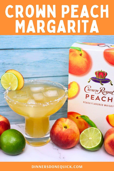 Enjoy a refreshing twist on the classic margarita with this Crown Peach Margarita recipe! Made with Crown Royal Peach whiskey, fresh lime juice, and a hint of sweetness, this cocktail is perfect for summer gatherings or relaxing by the pool. Follow our simple steps to create this delightful drink that combines the smooth flavor of peach with the zesty tang of lime. Cheers to summer! #CrownPeachMargarita #CrownRoyal #CrownRoyalDrinks #SummerCocktails #PeachMargarita #CocktailRecipes