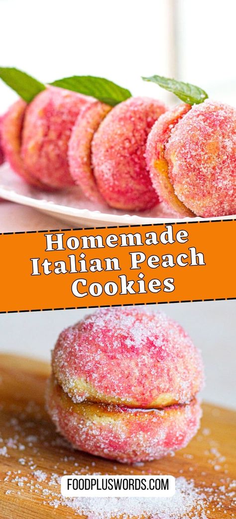 Italian Peach Cookies, Peach Cookies Recipe, Easy Oven Dinners, Cookies Italian, Sandwich Cookies Filling, Italian Wedding Cookies, Peach Cookies, Gluten Free Italian, Italian Cookie Recipes