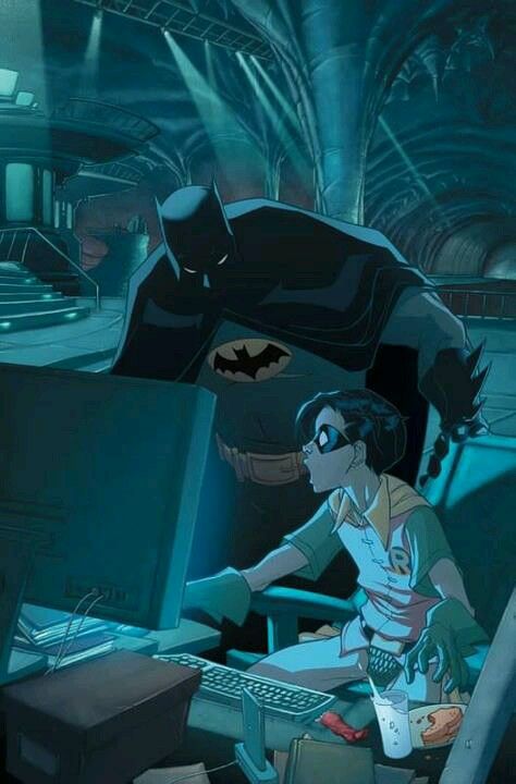 Batman & Robin in the Batcave! Ivy Harley, Batman And Batgirl, Batman Batman, Arkham Origins, Gotham Batman, Greg Capullo, Univers Dc, Batman And Catwoman, Arkham City