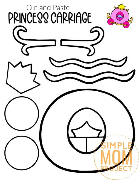 Cinderella Template Free Printable, Cinderella Classroom Door, P Is For Princess, Cinderella Crafts Preschool, Cinderella Activities Preschool, Cinderella Activities For Kids, Princess Crafts Preschool, Cinderella Crafts For Kids, Cinderella Activities