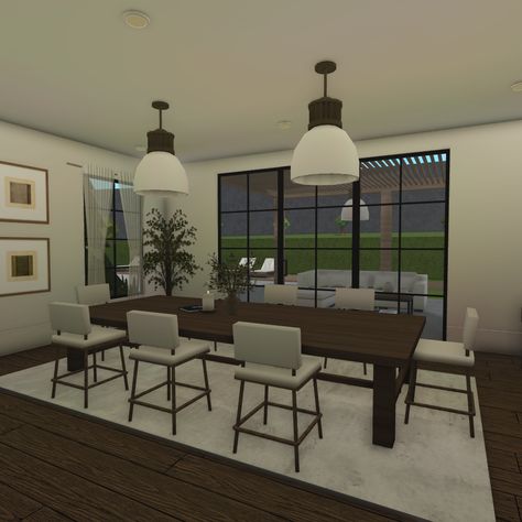 54 Best Bloxburg Kitchen Ideas Bloxburg Kitchen Ideas Traditional, Bloxburg Kitchen Inspiration, Bloxburg Kitchen Modern Ideas, Modern House Kitchen Bloxburg, Modern Kitchen Inspo Bloxburg, Club Roblox Dining Room, 3x4 Dining Room Bloxburg, Dining Room In Bloxburg, Bloxburg Family Kitchen