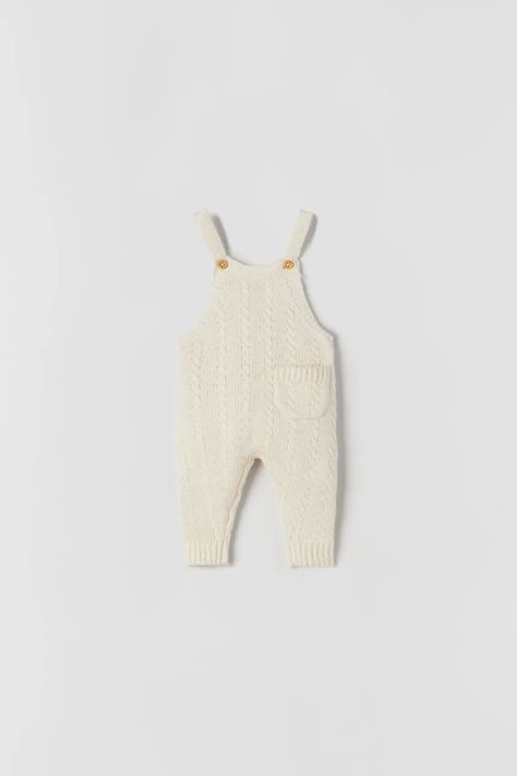 View All-Pants | Overalls-MINI-KIDS | ZARA United States Baby Trends, Knit Overalls, Garter Stitch Knitting, Pants Overalls, Overalls Outfit, Baby Knitwear, Baby Overalls, Future Clothes, Balloon Sleeve Dress