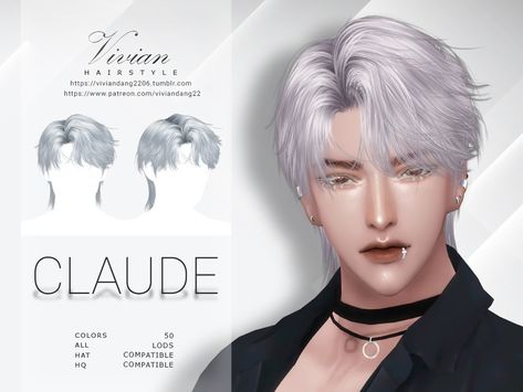 The Sims Resource - Claude - Hairstyle The Sims Resource Male Hair, Sims 4 Cc Male Hair Undercut, Sims 4 Male Hairstyles Cc, Sims4 Alpha Hair, Sims 4 Cc Hair Alpha Male, Sims 4 Male Hair Cc Alpha, Alpha Cc Sims 4 Hair, Sims4 Male Hair, Ts4 Hair