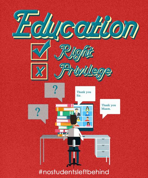 A good quality education is a right not a privilege. National Education Policy 2020 Poster, Right To Education Poster, Advocacy Poster Ideas, Advocacy Poster, School Poster Ideas, School Illustration, Right To Education, School Poster, Education Policy