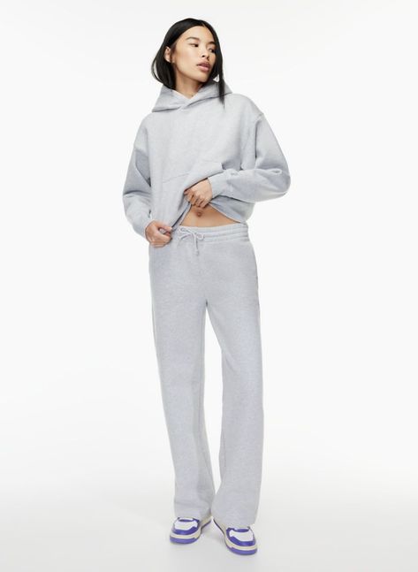 COZY FLEECE BOYFRIEND WIDE SWEATPANT | Aritzia Aritzia Sweatpants Outfit, Aritzia Sweatsuit, Sweatpant Sets, Aritzia Sweatpants, Matching Sweat Set, Sweatshirt Outfits, Matching Sweatsuit, Boyfriend Sweatpants, Sweatpants For Women