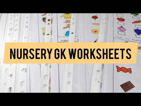 (3) Nursery LKG GK Worksheets || Worksheets for 3-4 years old kids || - YouTube Worksheets For Play Group, Gk Worksheet For Nursery, Nursery Worksheets, Youtube Kids, Logic, Year Old, Easy Diy, Nursery