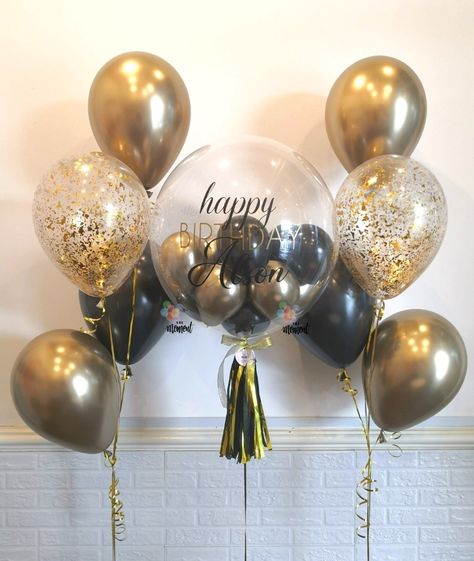 Happy Birthday Helium Balloons, 40th Balloon Ideas For Men, Anniversary Balloons Ideas, Birthday Balloons For Him, Pool Balloons, Party Gazebo, 40th Birthday Balloons, Balloon Bundle, 30th Birthday Ideas For Women