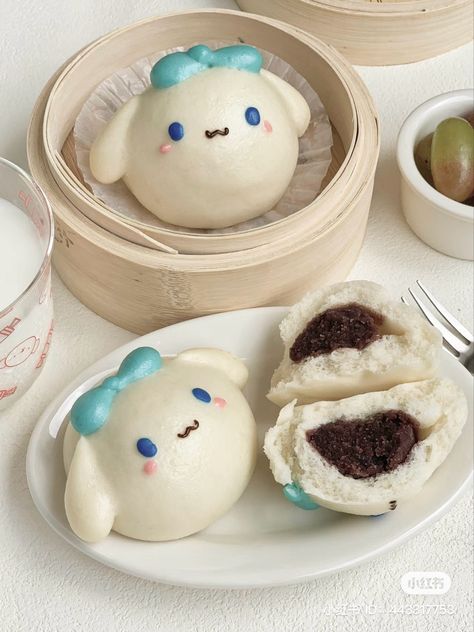 Sanrio Food, Roll Food, Japanese Dessert Recipes, Kawaii Cooking, Cute Snacks, Japanese Dessert, Delicious Snacks Recipes, Dessert Decoration, Kawaii Food