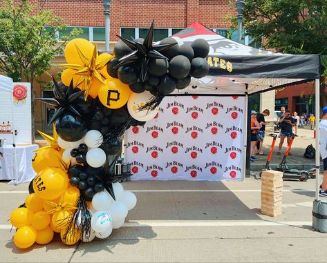 Pirate Balloon Garland, Pirate Decor, Party Trends, Jim Beam, Sports Birthday, Pittsburgh Pa, Corporate Party, Pittsburgh Pirates, Pirate Party