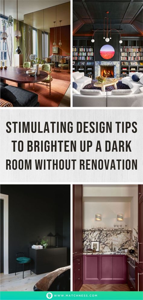 Somehow, brightening up a dark space in a home is challenging. Therefore, to give the best path to create more light in a dark room, check the design inspiration on Stimulating Design Tips To Brighten Up A Dark Room Without Renovation. #roomdesigns #darkroomdesigns #darkroomdecorations Brighten Up A Dark Room, Light In A Dark Room, Dark Tile, Dark Space, A Dark Room, Dark Floors, Dark House, Ceiling Treatments, Marble Wall