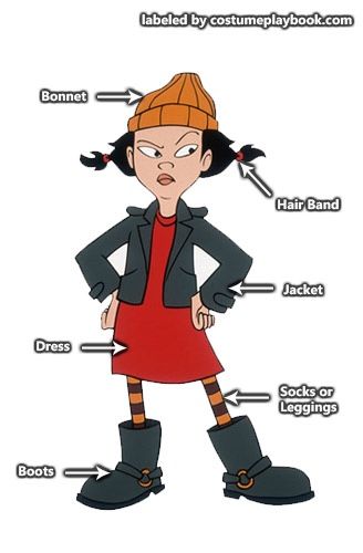 Ashley Spinelli Costume, 80s Character Costume, 90s Cartoon Characters Costumes, Recess Disney, Spinelli Costume, Spinelli Recess, Disney Recess, Cartoon Halloween Costumes, Character Halloween Costumes