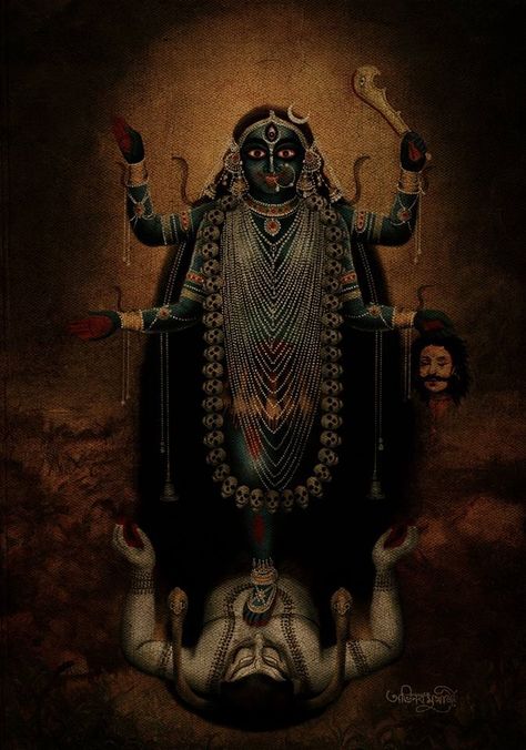 Kali Picture, Kali Shiva, Maa Kali Images, Goddess Magick, Indian Goddess Kali, Ancient Indian Art, Tantra Art, Mother Kali, Kali Ma