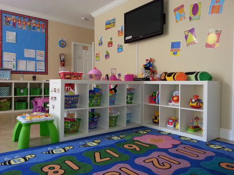 HOME DAYCARE IDEAS/ The Kids Place Preschool. Palm Springs, FL. Our toy are always clean and colorful. Home Daycare Setup, Daycare Rooms Setup, In Home Daycare Ideas, Home Daycare Rooms, Daycare Layout, Daycare Room Ideas, Daycare Setup, Daycare Spaces, Home Daycare Ideas