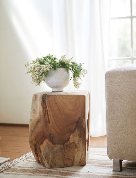 Kella End Table 70s Bathroom, Rustic End Tables, Contemporary Side Tables, Outdoor Furniture Decor, Modern End Tables, Living Room Accent Tables, Lulu And Georgia, Living Room End Tables, Living Room Side Table