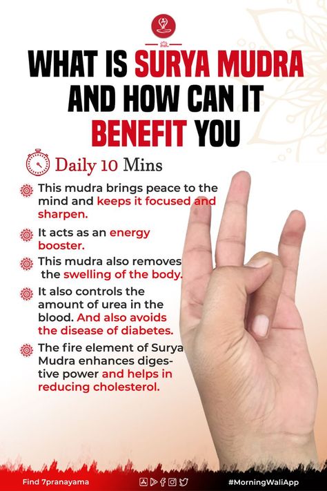 What Is Surya Mudra and How Can It Benefit You Hand Mudra, Meditation Mudras, Varun Mudra, Vayu Mudra Benefits, Enlightenment Mudra, Hand Mudra For Acidity, Reflexology Techniques, Jnana Mudra, Quick Yoga