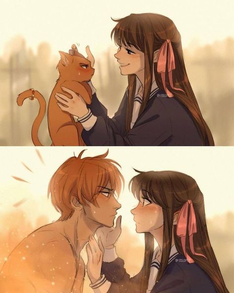 YAN ART DRAWING on Instagram: “➡ follow us @yanart_drawing ___________________________ 🎨 Artist @itslopez • 📩 Promotion/Feature DM • ➡ Tag us and use #yanart • All rights…” Fruits Basket Kyo, Fruits Basket Manga, Basket Drawing, Fruits Basket Anime, Arte Sketchbook, Fruits Basket, Cute Couple Art, Fanarts Anime, Anime Ships