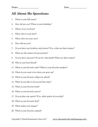 All about me questions, could be modified for adults. Get To Know Me Tag Youtube, All About Me Questions For Adults, Unique Questions To Ask Someone, All About Me Template For Adults, About Me Questions For Adults, Basic Get To Know You Questions, Getting To Know You Questions For Adults, Things About Me Questions, All About Me For Adults