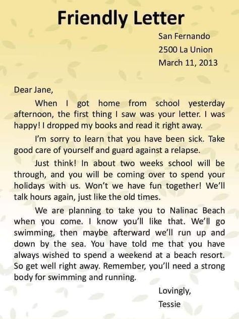 Friendly Letter Writing Examples, Informal Letter Writing Examples, Letter Writing For Kids, Informal Letter Writing, Informal Letter, English Letter Writing, Formal Letter Writing, Letter Writing Activities, Letter Writing Examples