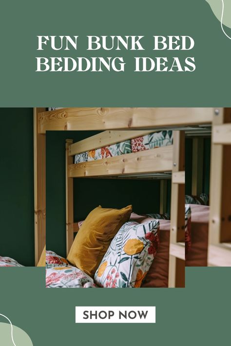 Looking for fun and cozy bunk bed bedding ideas? Transform your children's sleeping space with creative themes that add personality and style to their room. From whimsical designs to space-saving solutions, explore various options that make bedtime exciting. Consider layering textures and colors to create a comfy retreat that your kids will love. These unique bedding ideas not only maximize space but also enhance playfulness. Discover how to choose the right materials and colors to elevate your bunk beds. Bunk Bed Comforter Ideas, Bunk Bed Bedding Ideas, Bed Bedding Ideas, Cozy Bunk Bed, Bunk Bed Bedding, Bunk Bed Room, Bunk Bed Rooms, Zipper Bedding, Cool Bunk Beds