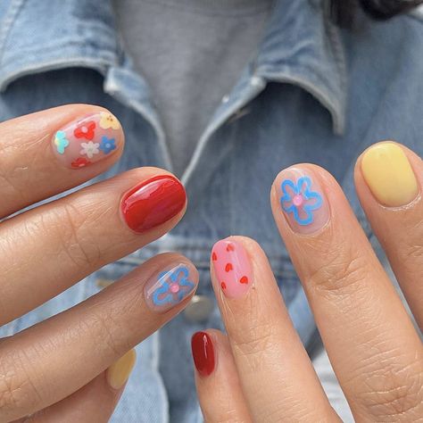 Nail Ideas Simple, Nail Ideas For Summer, Simple Summer Nails, Best Nail Ideas, 22 Birthday, Minimal Nails Art, Hello Nails, Amazon Beauty, Hippie Nails