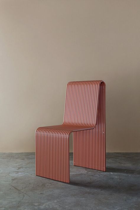 Ribbon Chair — LAUN Ribbon Chair, Pierre Yovanovitch, Aluminum Chairs, Los Angeles Design, Chocolate Design, Gallery Design, Design Inspo, Chair Design, Custom Color