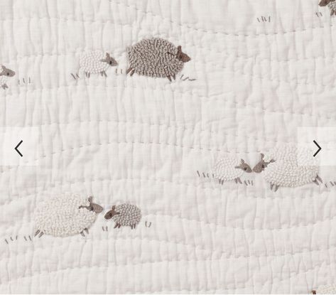 Counting Sheep Nursery, Sheep Quilt, Pottery Barn Baby, Sheep Nursery, Toddler Sheets, Toddler Pillowcase, Counting Sheep, Hooded Baby Towel, Pooh Baby