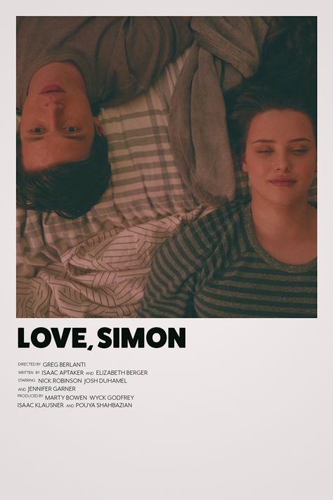 Love Simon Poster, Love Simon Movie, Poster Polaroid, Greg Berlanti, Love Simon, Minimalist Movie Poster, Film Poster, Jennifer Garner, Film Posters