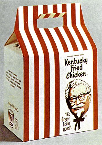 Kentucky Fried Chicken Carrier, 1974 Take Out Packaging, Product Box Design, Fries Packaging, Packaging Box Design, Chicken Fries, Fire Chicken, Kentucky Fried Chicken, Country Style Ribs, Fried Pies