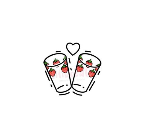 Nana Aesthetic Widget, Small Nana Tattoo, Nana Strawberry Glasses Tattoo, Matching Nana Tattoos, Nana And Hachi Tattoo, Nana Icons Manga, Nana Widget Icons, Nana Inspired Tattoos, Nana And Hachi Manga