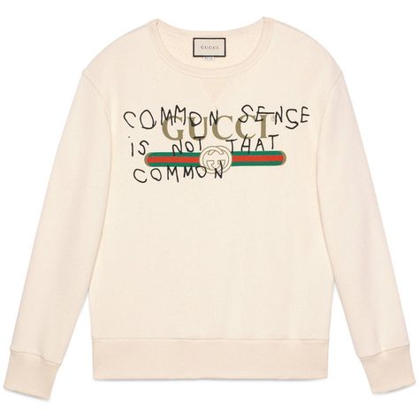 Gucci Gucci Coco Capitán Logo Sweatshirt ($950) ❤ liked on Polyvore featuring men's fashion, men's clothing, men's hoodies, men's sweatshirts, ivory, mens crewneck sweatshirts and mens crew neck sweatshirts Worthy Aesthetic, Designer Closet, Gucci Sweatshirt, Mens Crewneck, Gucci Sweater, Mens Crewneck Sweatshirt, Men's Sweatshirts, Style Sport, Luxury Men