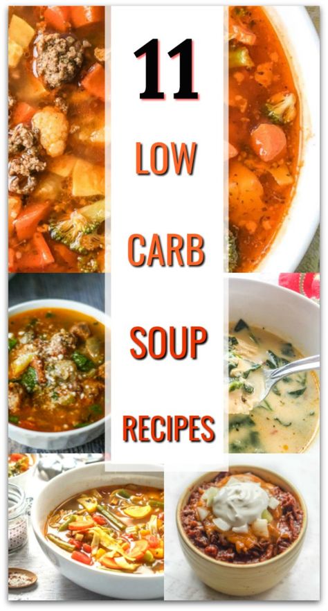 Low Carb Tortalini Soup, Low Fat Low Carb Soup Recipes, Thm Soup Recipes Crock Pot, Quick Low Carb Soup, Low Carb Vegetable Soup Recipes, Low Carb Hearty Soups, Low Carb Low Sodium Soup Recipes, Hearty Low Carb Soup Recipes, Soups For Diabetics Easy Recipes