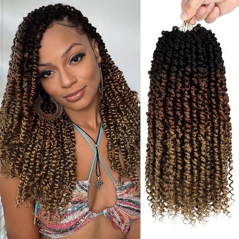 Amazon.com : Nice One Pre-Twisted Passion Twist Hair 18 Inch, Long Passion Twist Crochet Hair for Women 8 Packs Pre-Looped Ombre Brown Passion Twists Braiding Synthetic Hair Extensions (18 Inch (Pack of 8), T30) : Beauty & Personal Care Short Passion Twists Crochet, Twist Extensions, Twist Braiding Hair, Passion Twist Crochet, Passion Twist Hair, Dark Brown Ombre, Passion Twists, Crochet Hair Extensions, Protective Hairstyle