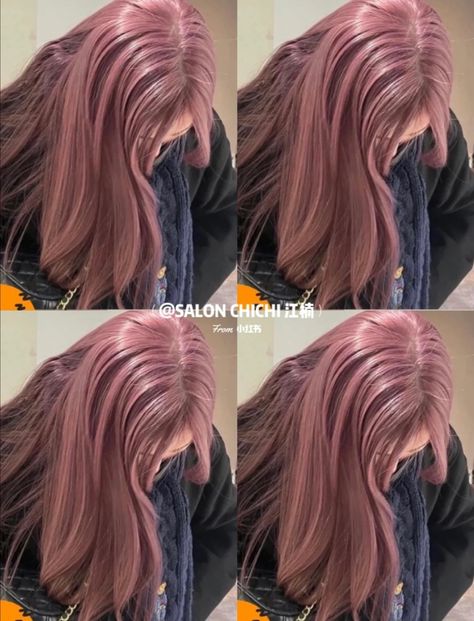 Sakura Hair Color, Natural Pink Hair, Dusty Pink Hair, Pink Hair Streaks, Ash Pink, Korean Hair Color, Strawberry Hair, Hair Color Underneath, Hair Inspiration Long