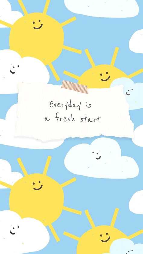 Everyday Is A Fresh Start Wallpaper, Positive Illustration Quotes, Fresh Start Wallpaper, Wallpaper Cheerful, Positive Wallpaper Iphone Aesthetic, Earth Tone Wallpaper Iphone, Earth Tone Wallpaper, Cheerful Background, Motivational Illustration