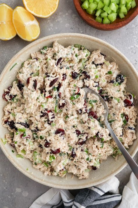 Tuna With Cranberries, Tuna Cranberry Salad, Tuna Salad With Cranberries, Fall Tuna Salad, Tuna Chicken Salad, Loaded Tuna Salad, Tuna Salad Ideas, Tuna Salads, Veg Crispy