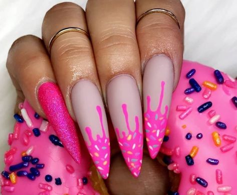 Icing Drip Nails, Icing Nail, Icing Drip, Magical Nails, Pastel Alt, Drip Nails, Japanese Nails, Party Nails, Toe Nail Designs