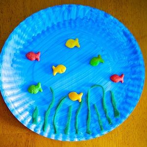 17 Fun Beach Themed Crafts 19 Color Blue Activities, Craft For Preschool, Paper Plate Craft, Beach Themed Crafts, Paper Plate Crafts For Kids, Blue Crafts, Beach Themed Party, Sea Crafts, Vbs Crafts